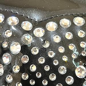 シャネル エナメル ラインストーン ボンボン チェーン トートバッグ チェーントートバッグ エナメル ラインストーン 黒 ブラック